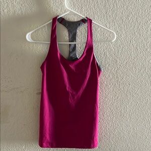 Nike Pink Fitted Racerback Tank Top